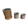 Glazed sandstone pots