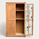 Parisian paneled cabinet in raw wood, 1940