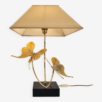 Lampe vintage aux papillons 1970