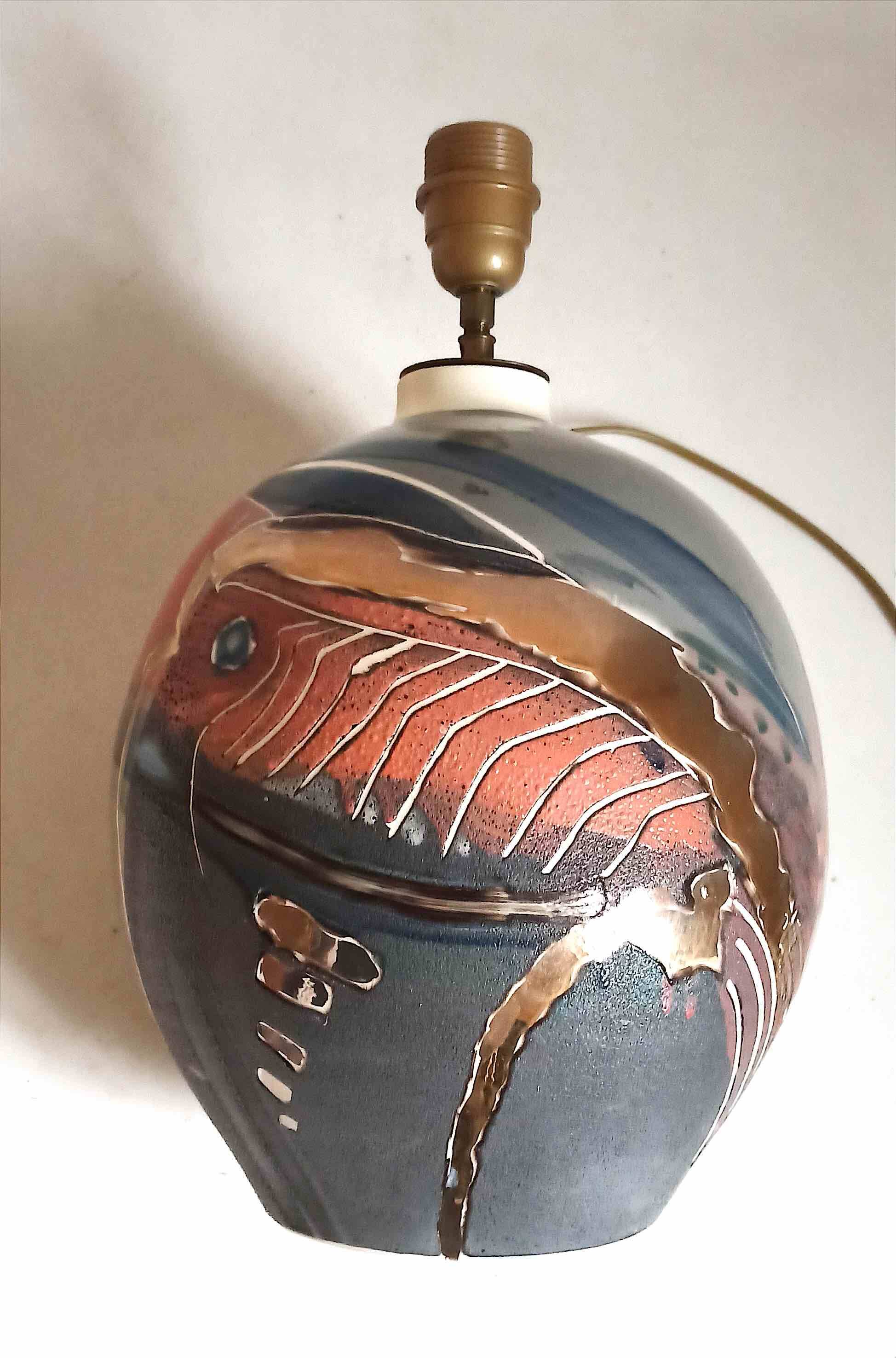 Vintage ceramic table lamp Height 61 cm