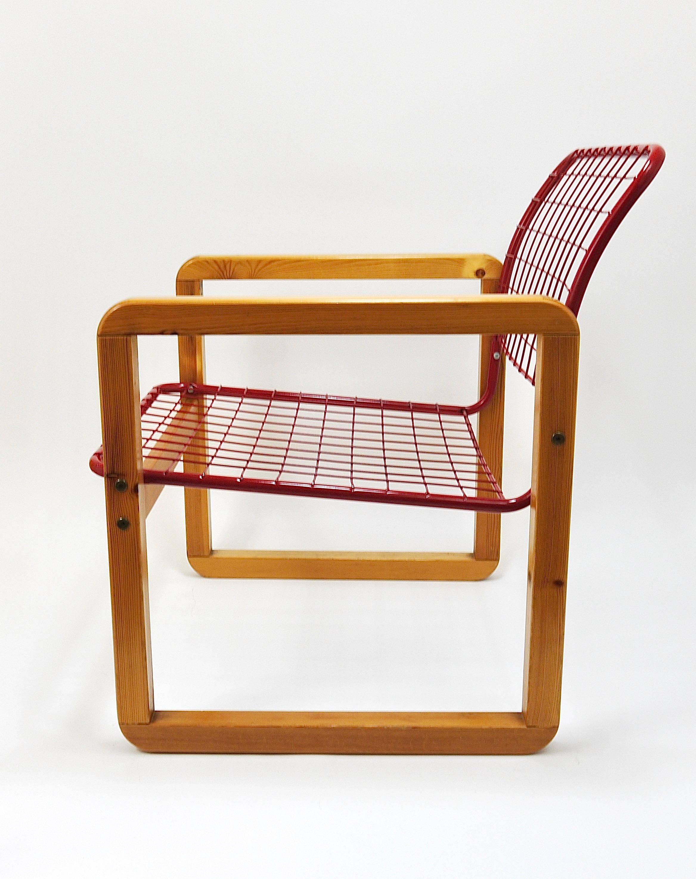 Postmodern Wire Lounge Chair Sälen, Knut & Marianne Hagberg, Ikea, 1982