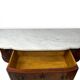 Console française Louis XVI en acajou à plumes, 19ème siècle