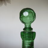 Carafe empoli made in italy diamond tip glass 60s 70s