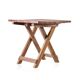 Square Folding Coffee Table - 50cm - Recycled Wood
