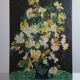 Peinture à l'huile, pastel vintage "bouquet de fleurs"