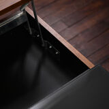 Multifunctional Shiva coffee table with storage and raisable table tops