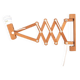 Extendable wooden wall lamp by Translandia, 60s