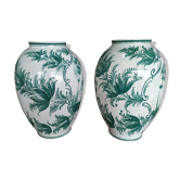 Paire de grand vase faïence Malicorne Tessier