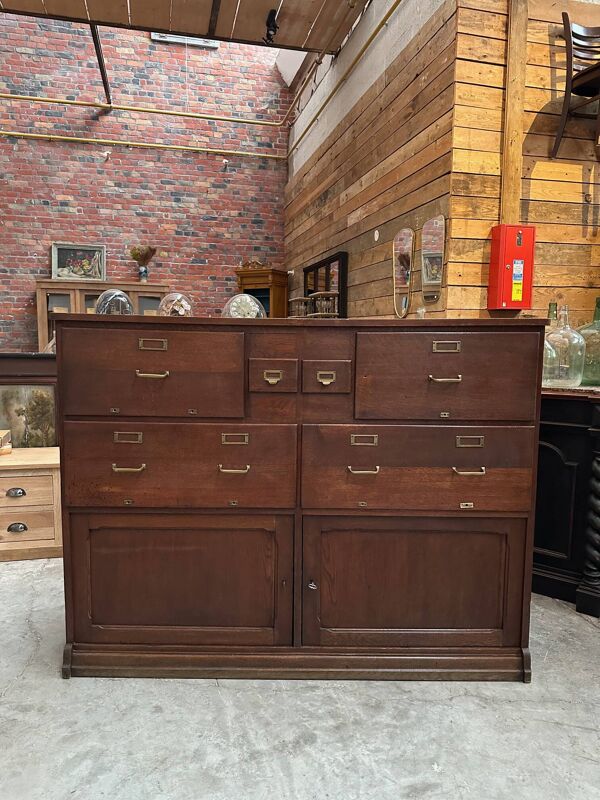 Meuble de métier en chêne