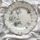 Round ironstone dish “Pavots” Choisy le Roi