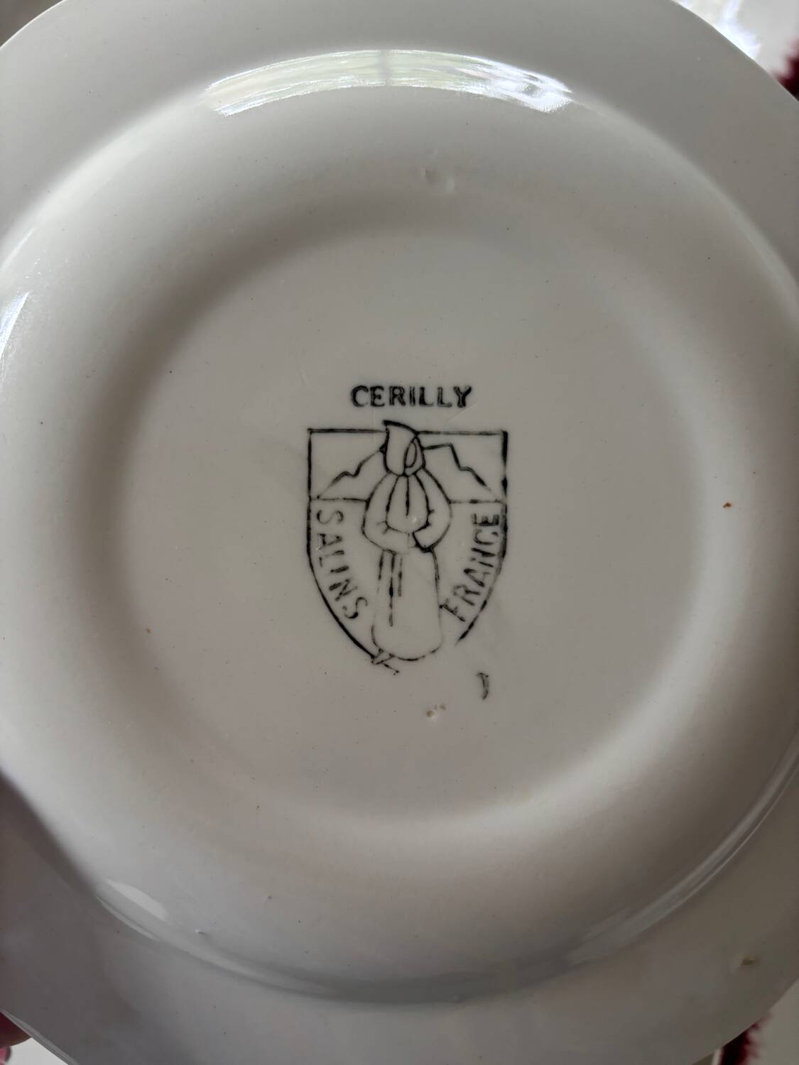 Salins dessert plates and platter, Cerilly model