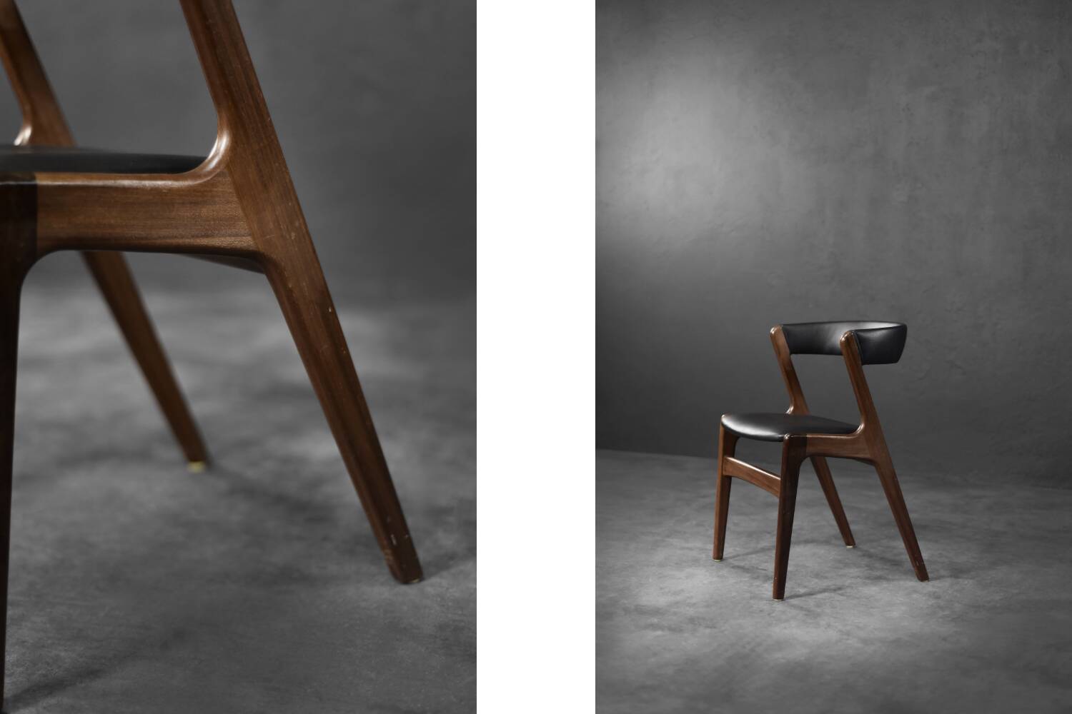 Mid-Century Danish Modern Teak Office Chair Model Fire by Kai Kristiansen