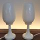 Lampes de table Space Age blanches, années 1960