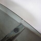 Glass and chrome coffee table