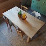 Solid oak farmhouse table