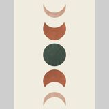 Set of 4 geometric arts with minimalist elements. Art printed on high quality paper