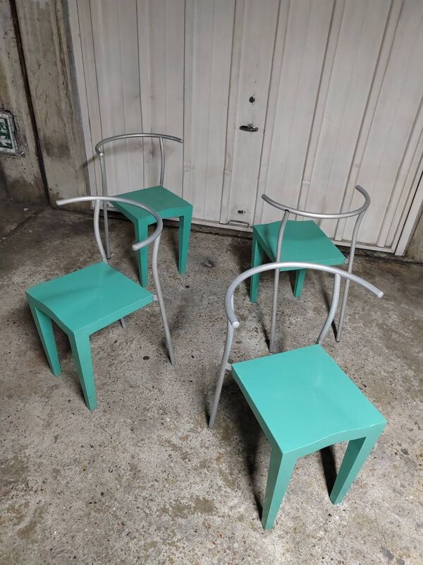 4 chaises Dr Glob Philippe Starck