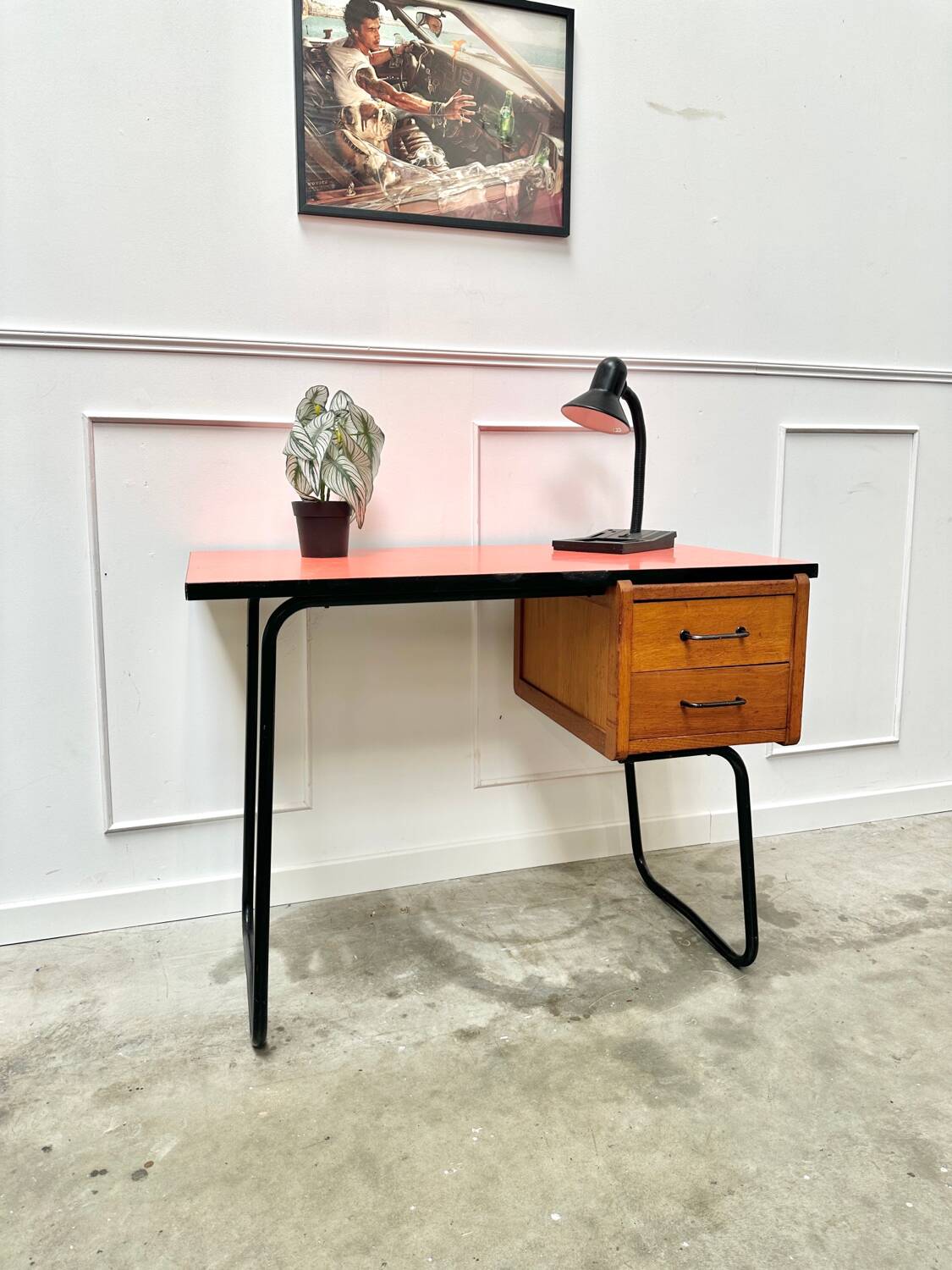 Vintage tubular desk