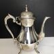 Silver metal tea and coffee service