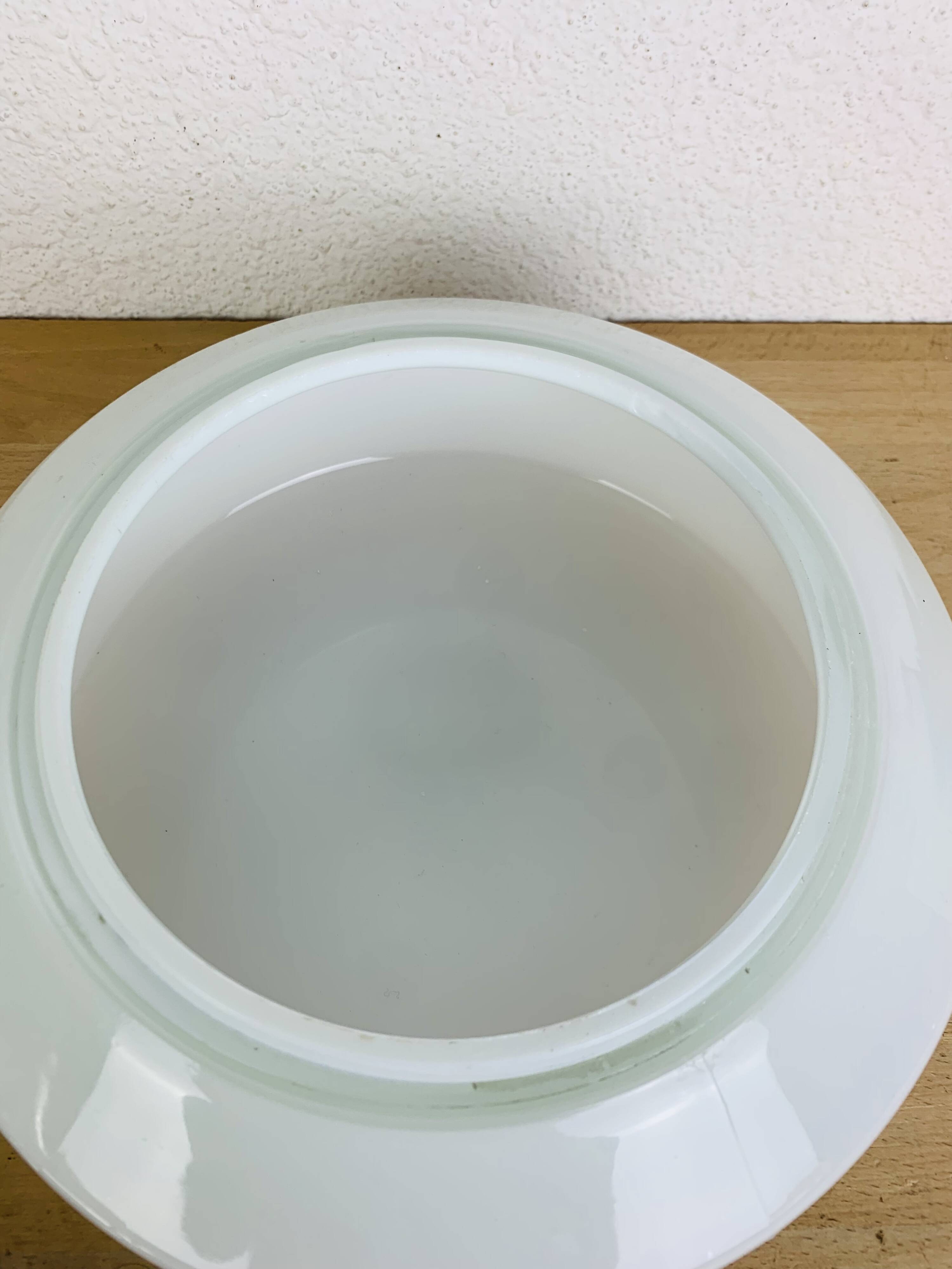 Round opaline wall lamp by RZB Leuchten, vintage