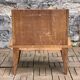 Solid oak compass feet bedside table 1950