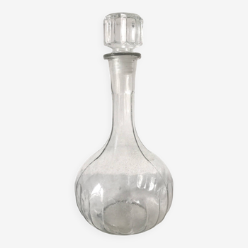 Carafe ronde en verre, à décanter ou à whisky