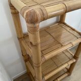 Vintage light bamboo shelf