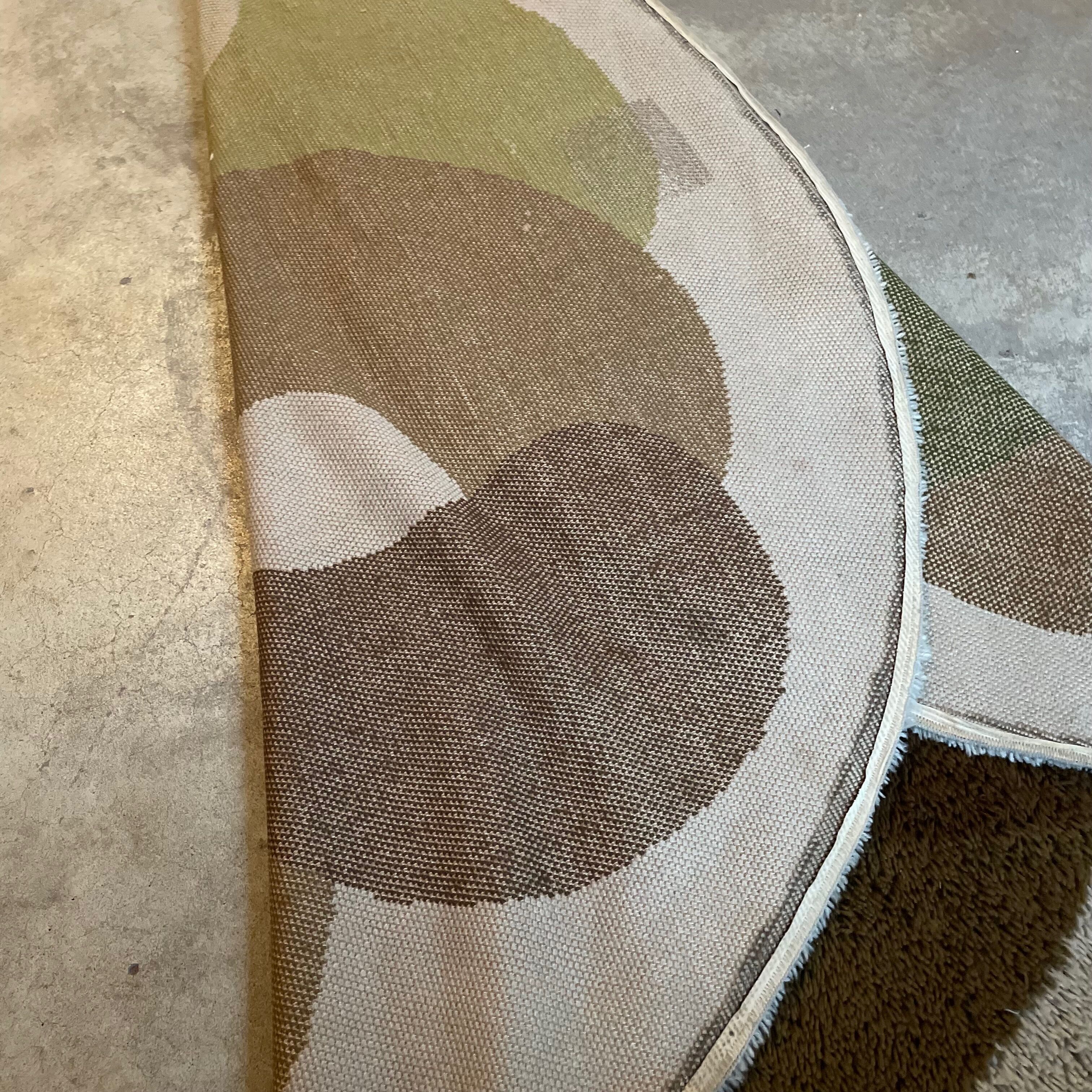 Xl psychedelic high pile rya rug desso netherlands, 1970s