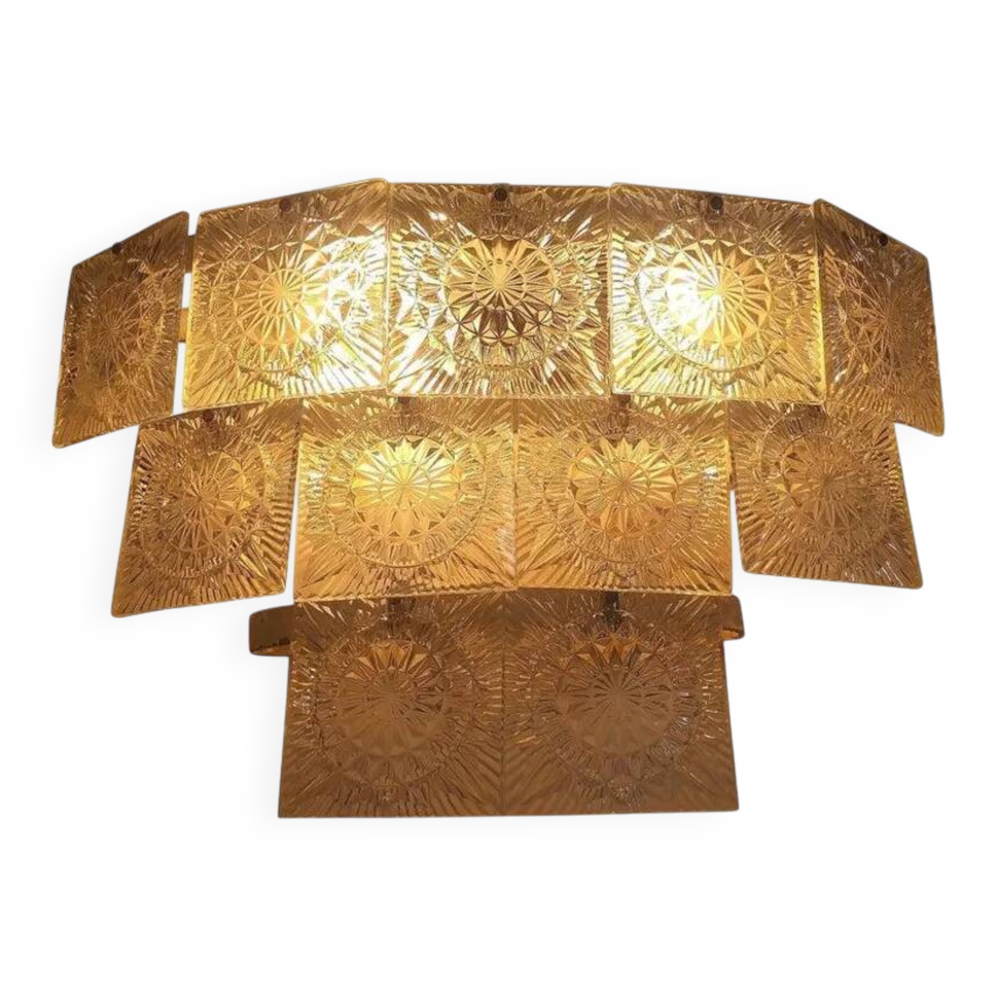 Midcentury Large Wall Lamp Kamenicky Senov, 1970s