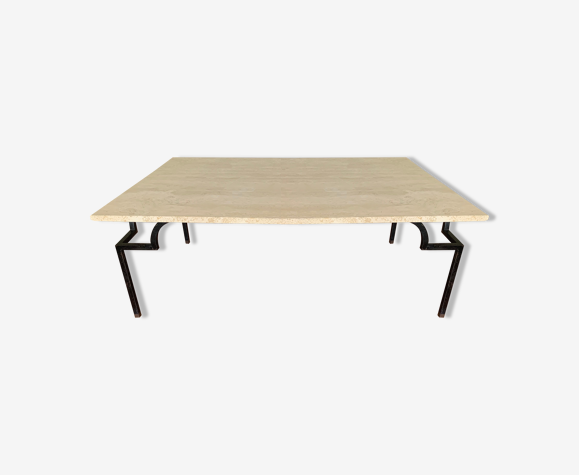 Table basse travertin