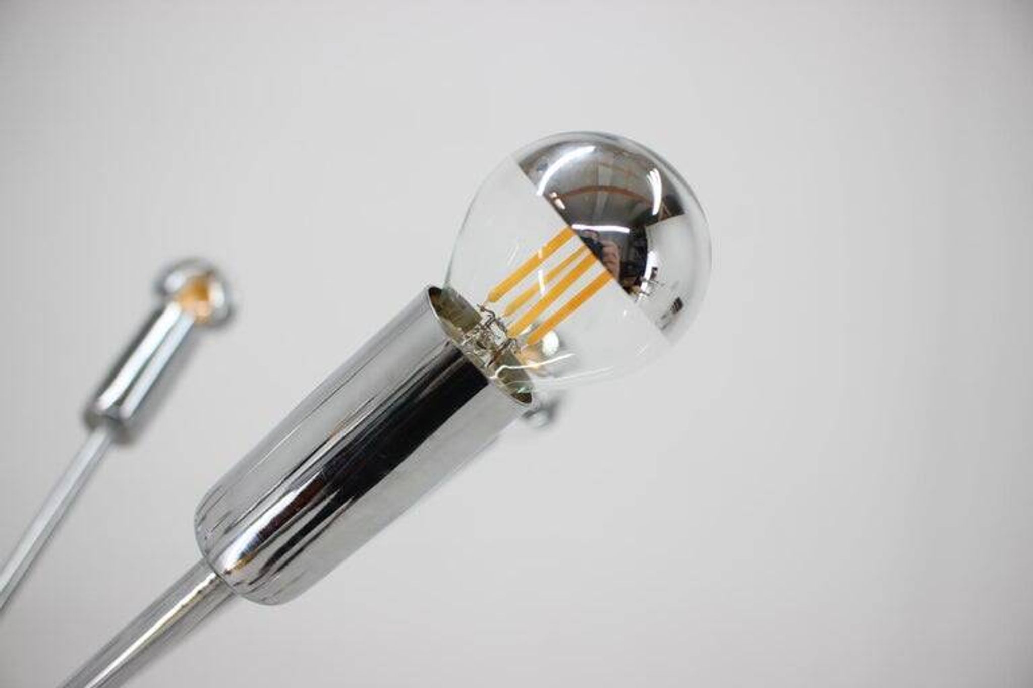Chrome Pendant of the Space Age, Mid-Century, Sputnik, 1980s