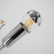 Chrome Pendant of the Space Age, Mid-Century, Sputnik, 1980s