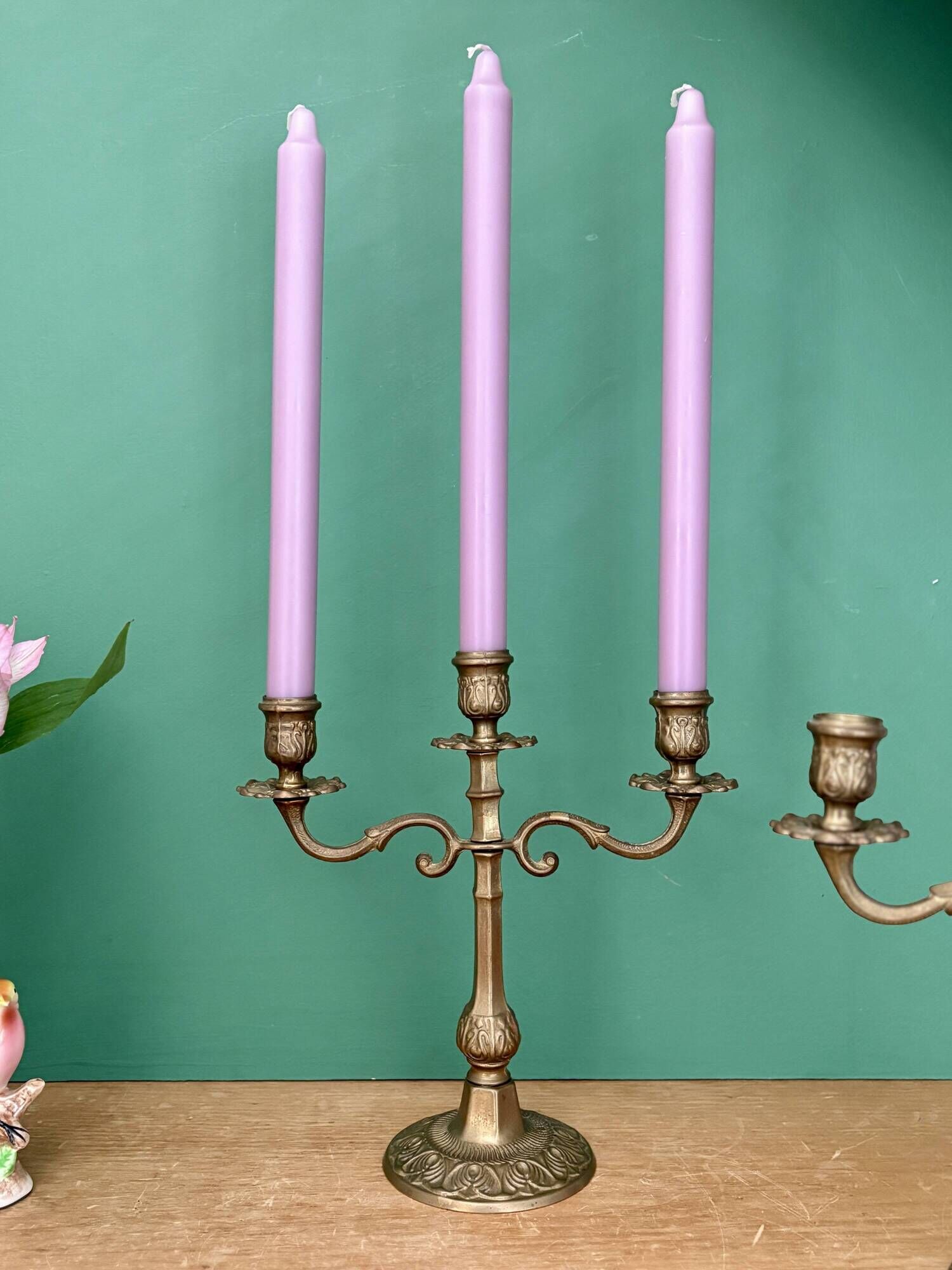 Paire de chandeliers vintage