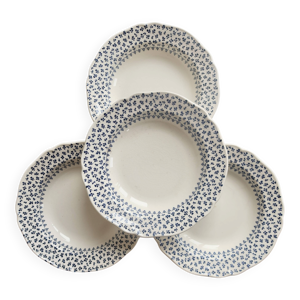 4 assiettes creuses vintage - gien