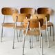 Vintage School Chairs, set of 6