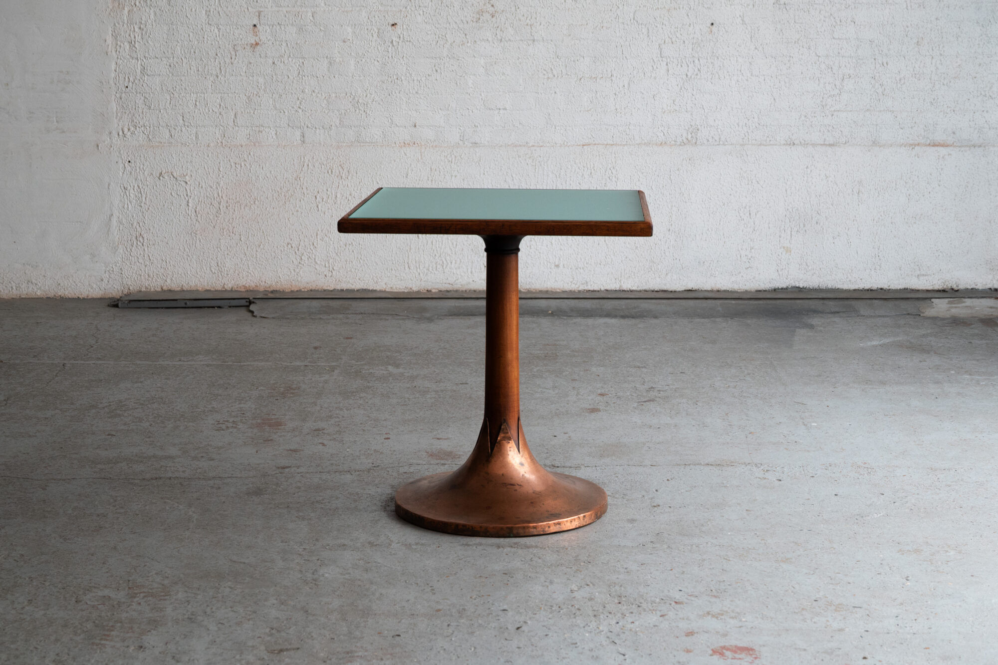 Table bistrot art déco, design français, années 1950