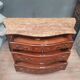 Commode style Louis XV en marqueterie de fleurs