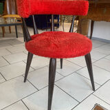 Chaise vintage scandinave moumoute circa 1960