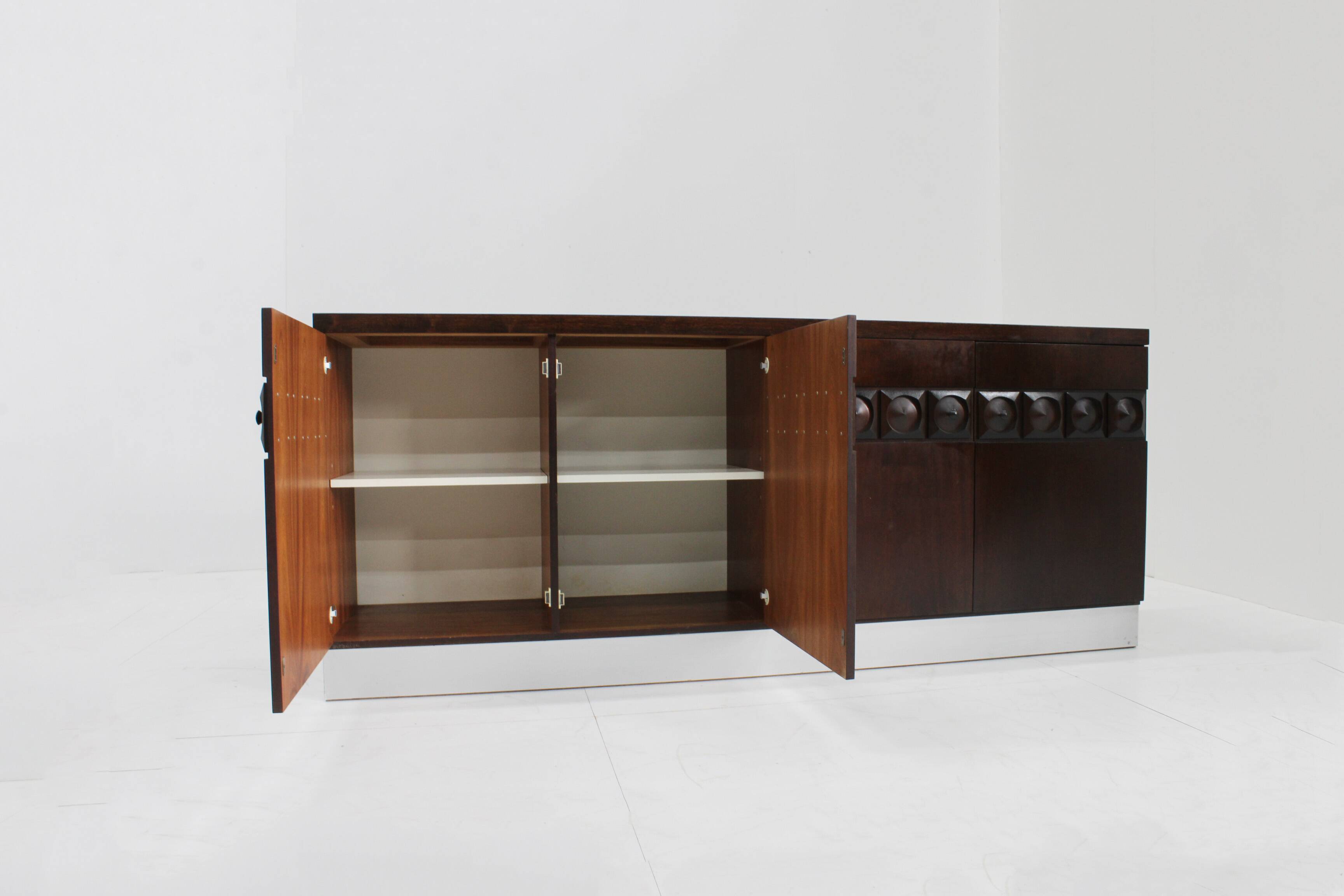 Crédence de Buffet Brutaliste Vintage