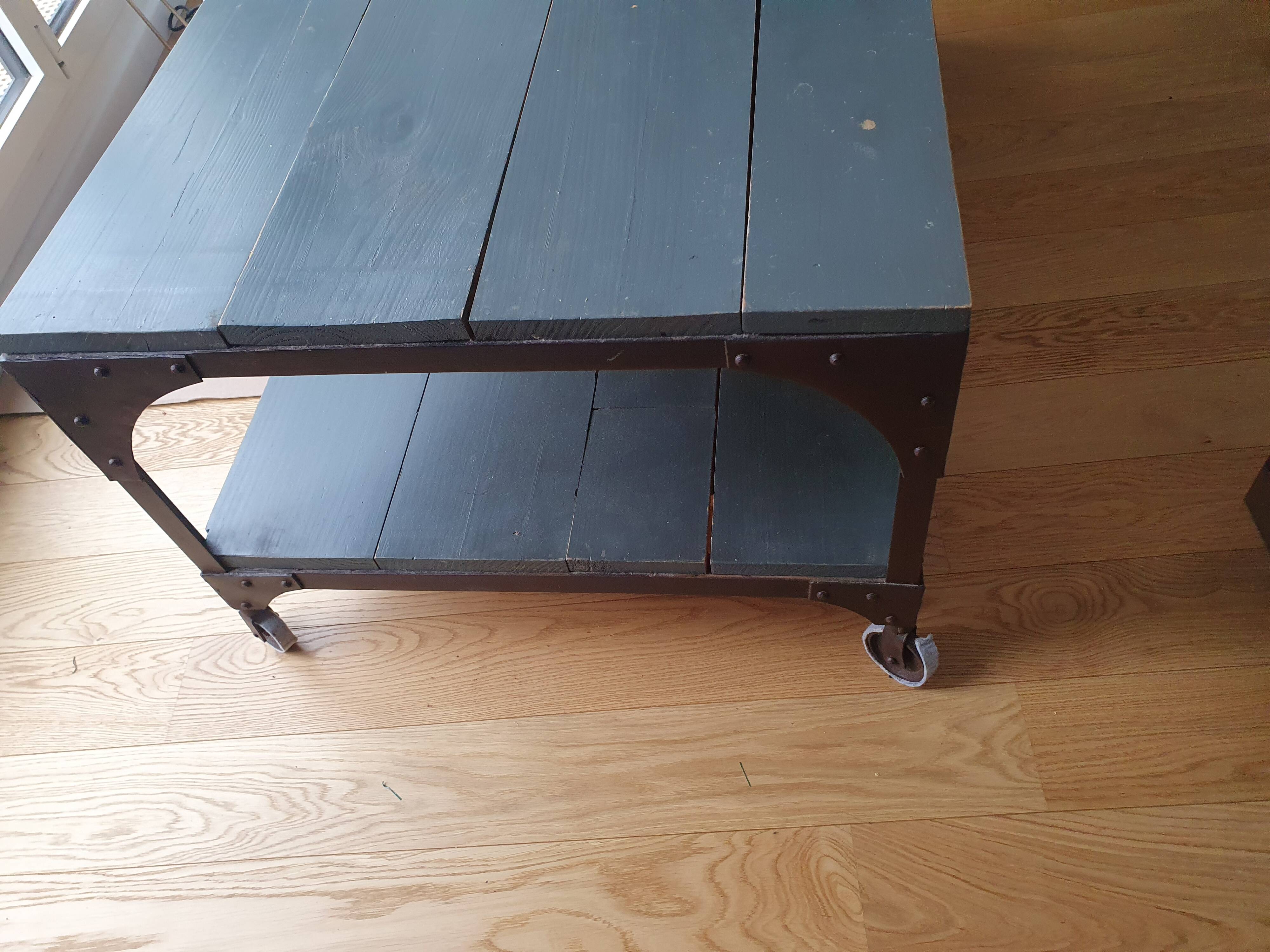 Industrial coffee table