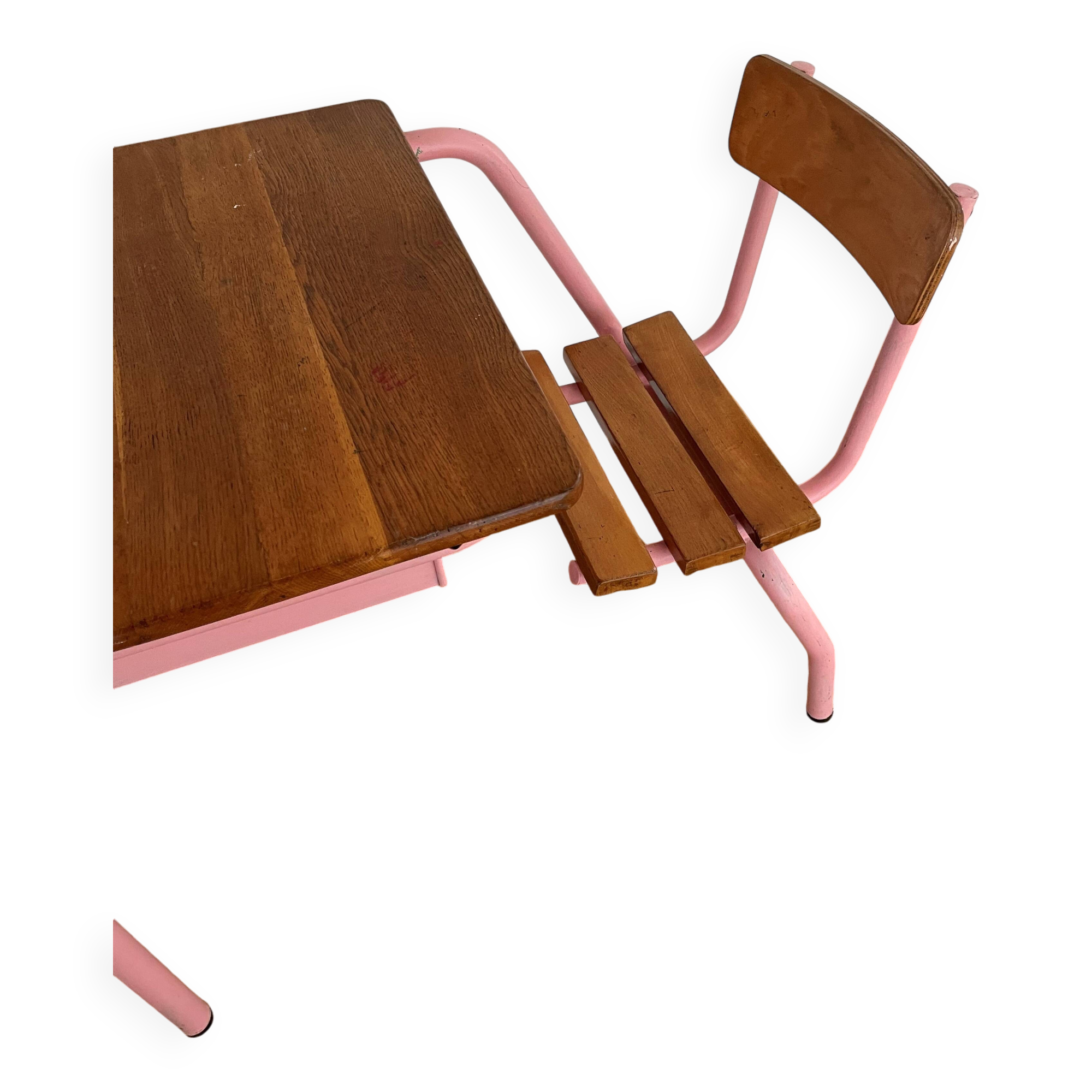 Wooden school desk