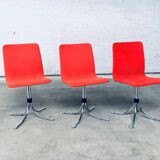 Mid-Century Dutch Steel Dining Chairs from Brabantia, 1970s, Set of 3