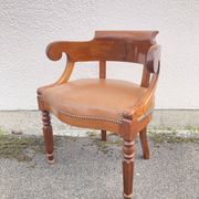 19th-century mahogany office chair