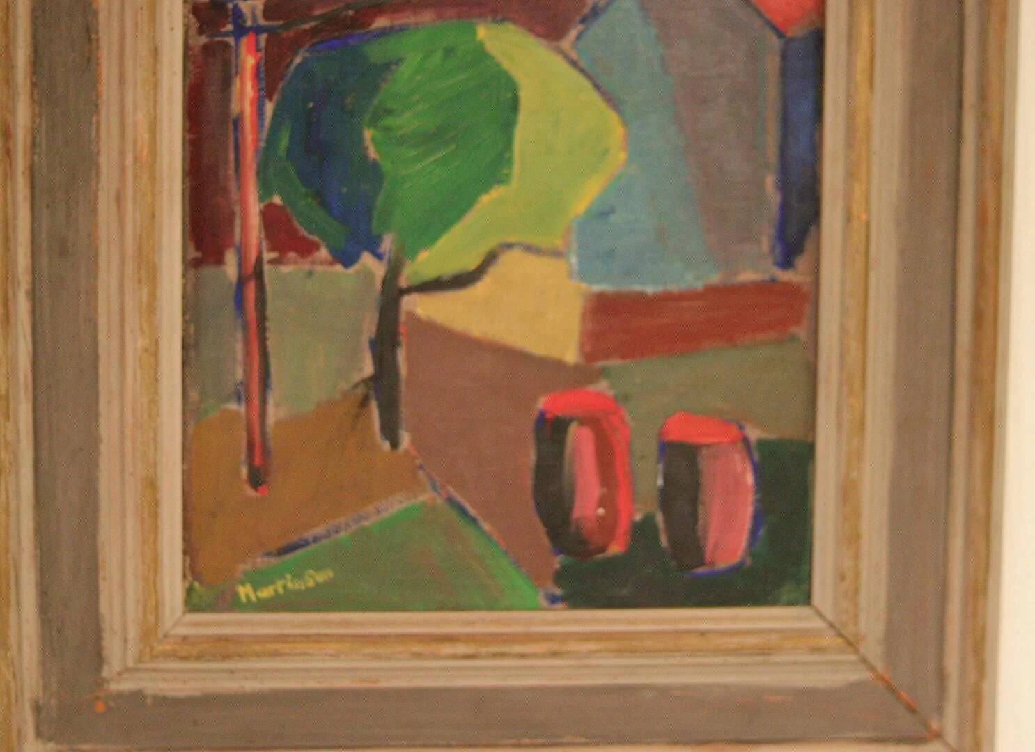 House obscured by a tree by Harry Martinson