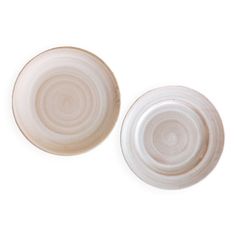 Flat plates x2 Grès Niderviller
