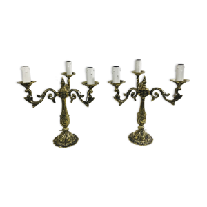 paire de girandoles 3 - bronze