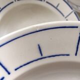 Terre de Fer Badonviller Chanzelles Blue model soup plates