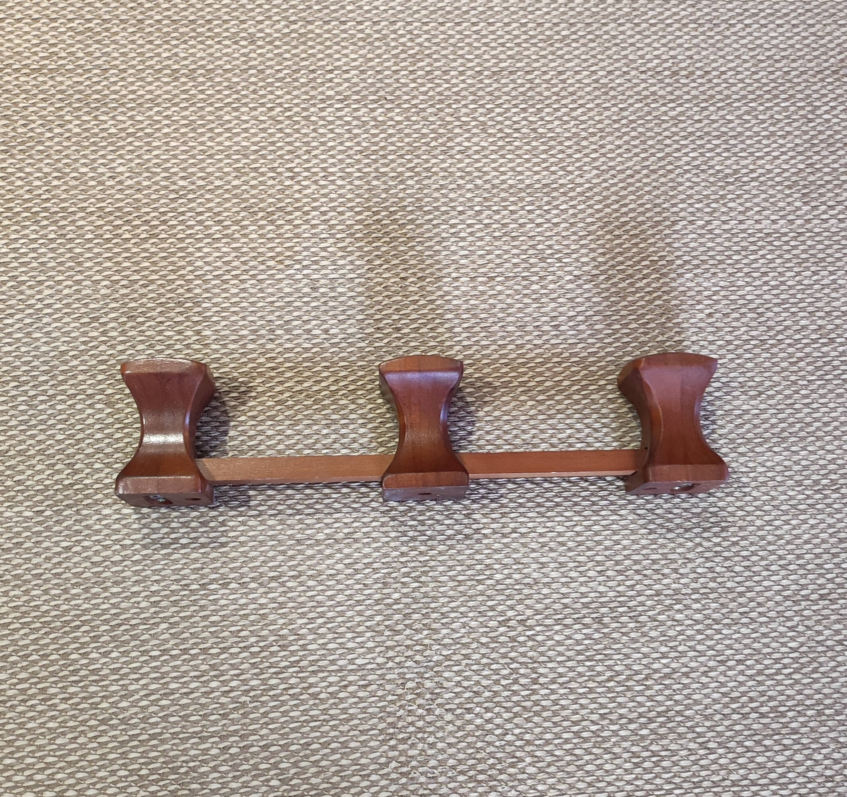 Scandinavian style wooden coat rack