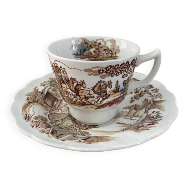 Tasse et soucoupe porcelaine ENGLAND