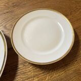 Paris porcelain: 2 large dishes with gilded highlights from the late 19th century